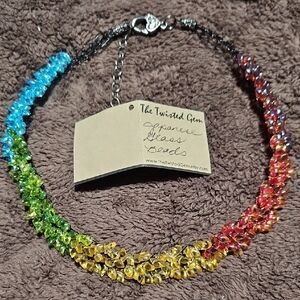 Multicolor Japanese Glass Beads Necklace